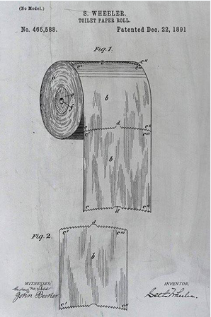 This patent proves nothing. This is a DESIGN patent, not a utility patent. It shows how it's made, NOT how it is used. So take that, all you hung-over people. Welcome to the Under-world.
